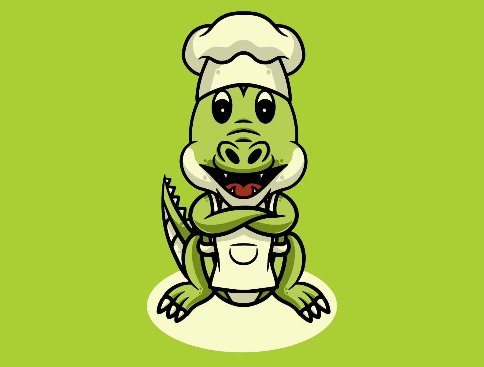 Cute Crocodile Chef by Cubbone on Dribbble