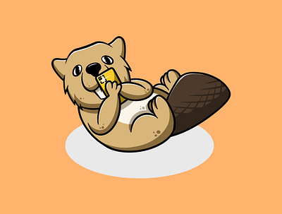 Cute Otter Selfie animal branding cute cute mascot design graphic design icon illustration kawaii logo ui