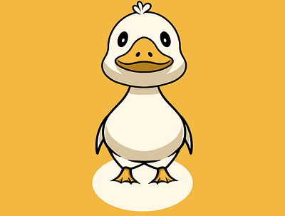 Cute Duck Smiling animal branding cute design free design graphic design icon illustration kawaii landing page icon logo ui