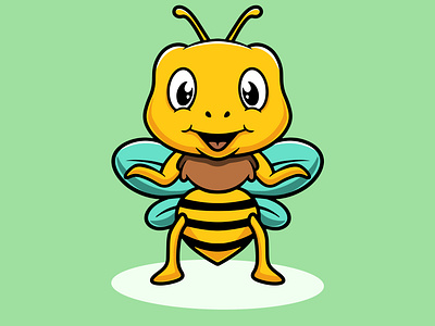 Cute Happy Bee