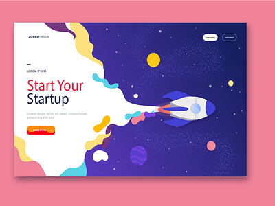 Startup landing page