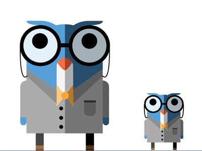 Monimus Logo animal design flat graphic illustrator logo owl professor