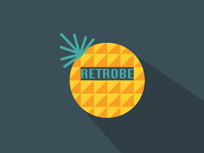 Retrobe Logo 8bit design designer fashion freelance logos pineapple retro work