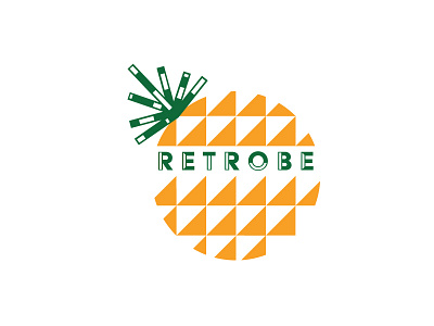 Retrobe Logo agriculture brand design fashion flat google graphic logo modern pineapple retro vintage