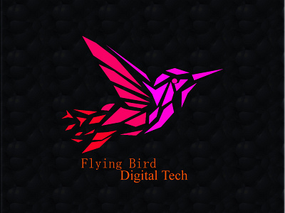 Flying Bird Digital Tech adobe adobephotoshop design graphic design logo