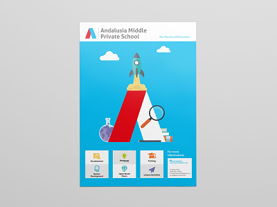 Andalusia Middle Private School minimalism poster