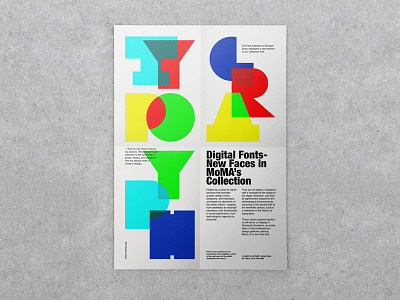 New Faces in MoMA’s Collection poster typefaces typography