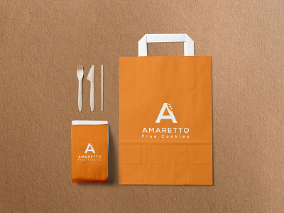 Amaretto cookies identity logo packaging