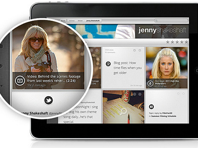 Fangible iPad app preview app apple application feed ipad mockup news feed screenshot tablet ui user interface ux