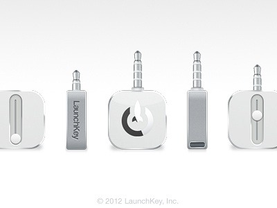 Physical Launchkey rendering / showcase accessory apple authentication design device hardware iphone launch mobile mockup phone render rendering user authentication