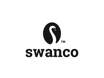 swanco (coffee) animal bean bird clever coffee creative design drink logo minimal negativespace simple swan