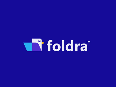 foldra app bird book clever creative design document file folder logo manage minimal office paper simple student