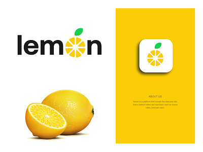 lemon statistics analysis analytic chart clever creative design fruit juice lemon lemonade logo logomark logotype minimal piechart simple technology wordmark