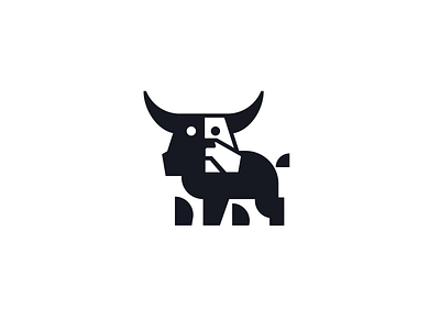 bulldog bull bulldog clever creative dog finance financial geometry geomtric logo minimal negativespace simple
