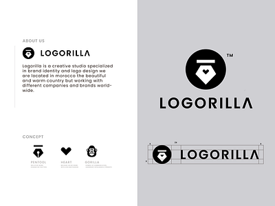 logorilla rebrand animal brand branding clever creative design friendly gorilla intelligence logo minimal modern pen simple wild wise