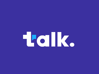 Talk branding chat chat app clever communication creative design logo minimal monogram simple speak talk wordmark