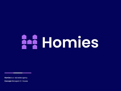 homies clever creative design h house letter h logo minimal monogram real estate simple