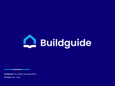 Buidguide book build catalogue clever creative design guide home house logo minimal modern realestate simple