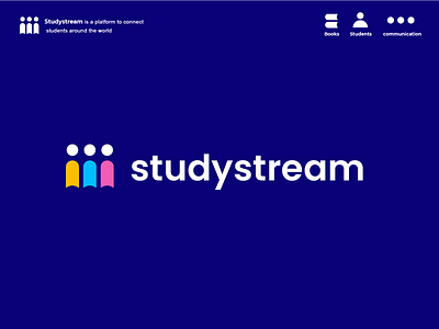 studystrem concept B book clever creative design education learn logo minimal school simple student students study