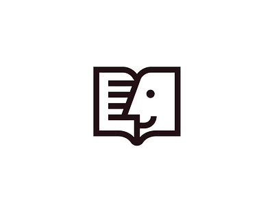 ilearn book branding clever creative design education face happy head human learn logo minimal school simple student teacher