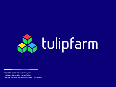 tulipfarm blockchain crypto farm finance financial flower garden hexagonal nft technology tulip