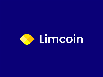 limcoin blockchain clever creative crypto cryptocurrency data design invest lemon logo metaverse minimal simple technology