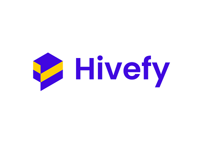 Hivefy bee branding chat clever conncetion creative design hive logo minimal modern simple speech team tool