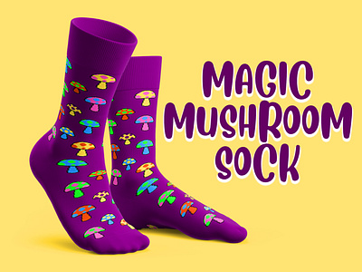 Magic Mushroom Sock