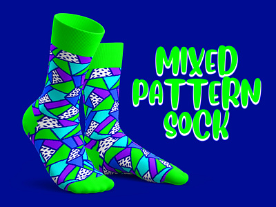 Mixed Pattern Sock