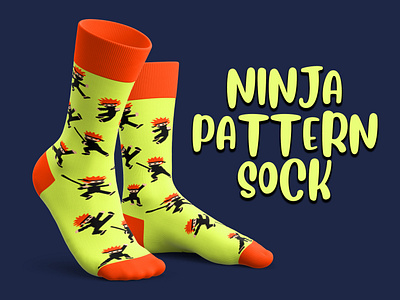 Ninja Pattern Sock