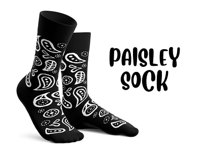 Paisley Sock design graphic design pixel art socks