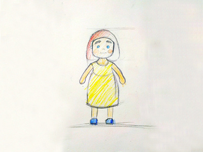 little girl character animation