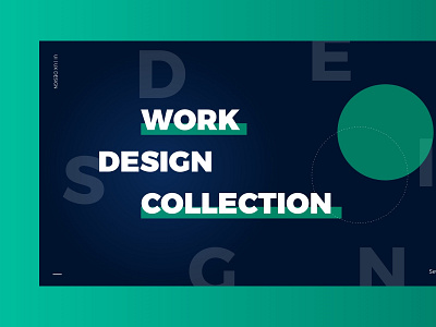 Work Design banner design typography web