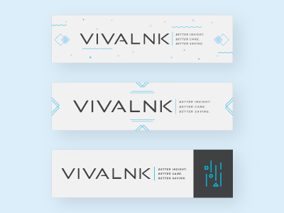 Concepts for Vivalnk - Trade Show Hanging Signs display geometric illustration pattern print design signage trade show