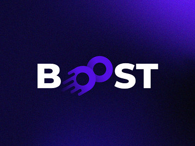 Boost Logo Design boost brand branding buy case study creative design designer graphic identity logo mockup oo sale speed text transformation type typography