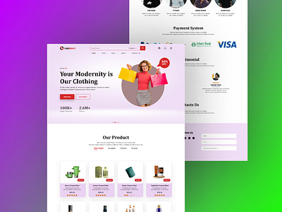 Fashion landing page