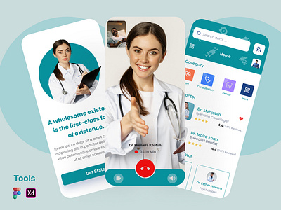 Medical App Design app branding design graphic design logo ui ux