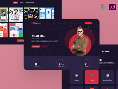 Portfolio landing page