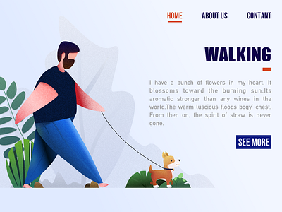 Walking illustration