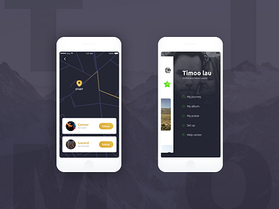 Location&Personal Center drawer dribbble icon image ui