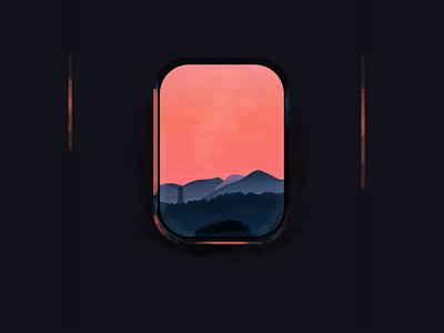 Travel color scenery sunset train travel