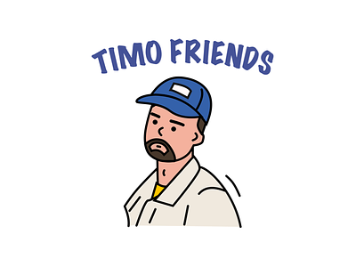 Timo Friends boy friends hat moustache