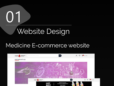 Medicine E-commerce Website Design branding design graphic design illustration logo ui ux vector web design website design