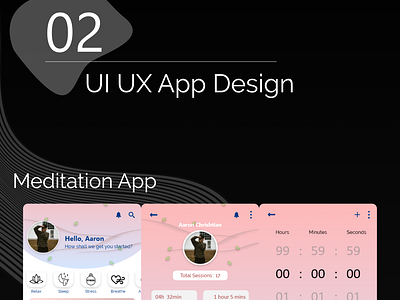 UI UX App Design - Meditation App