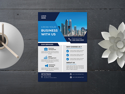 Flyer design brand identity branding business brochure business flyer company flyer corporate flyer corporate paper design flyer flyer design flyer template graphic design leaflet design poster printing flyer vector