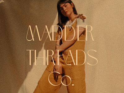Madder Threads Co. Clothing Brand Logo branding branding design eco conscious design eco friendly brand ethical clothing fashion graphic design logo logo design slow fashion sustainable fashion