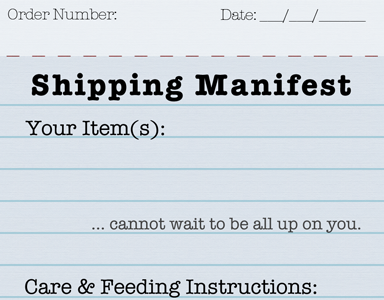 Shipping Manifest