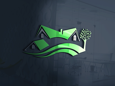 My First Logo 3d branding family green home logo 3d logo design concept logo nature tutorial