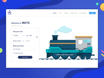 Irctc 1 indian railway irctc login screen online booking route sketch app tickets train train booking webapp
