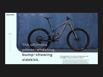 Santa Cruz — Style Frames // 002 clean ui design figma flat illustration landing page mountain bike mountains productdesign santa cruz uiux user interface design web design